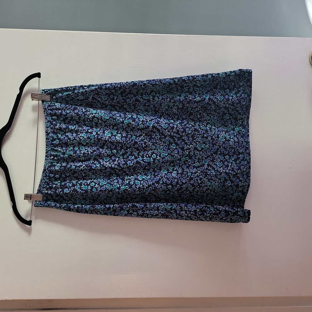 Blue pattern skirt